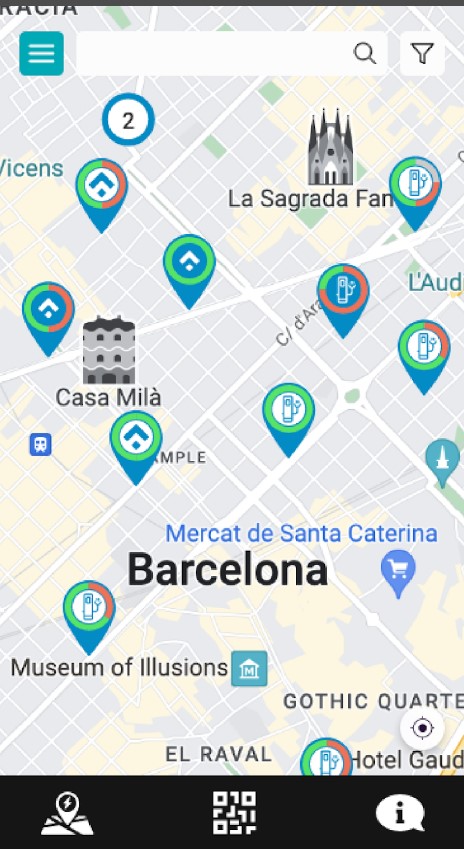 recharger gratuitement à Barcelone avec l'app AMB