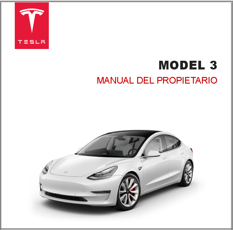Descargar el manual de usuario del Tesla Model 3 en versión PDF