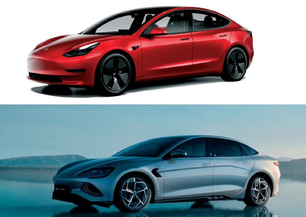 Tesla Model 3 ou BYD Seal: comparatif des 2 modèles