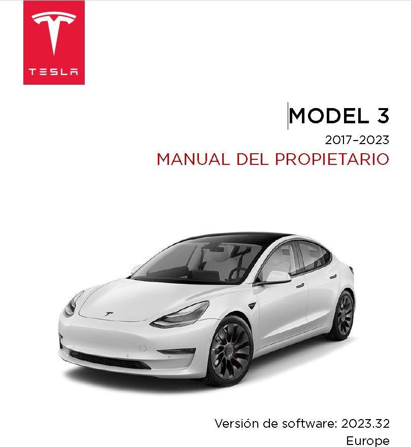 Descargar PDF del Manual Model 3 2017 a 2023