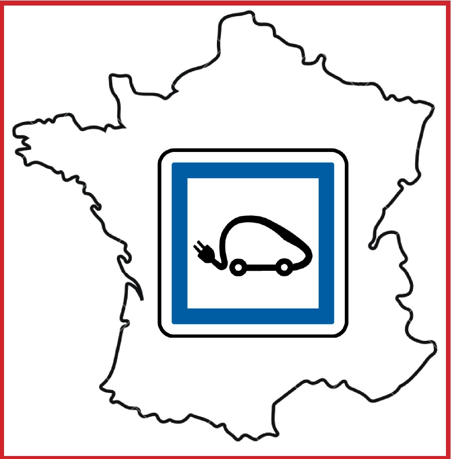 mapa de red de cargadores en Francia