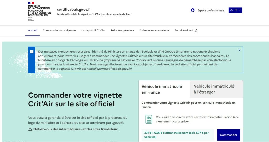 Comment acheter en ligne la vignette environnementale pour les ZFE françaises ?